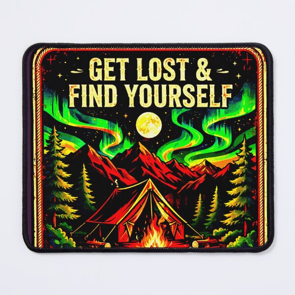 Item preview, Get Lost & Find Yourself | Night Adventure Badge designed and sold by AstronautMerch.