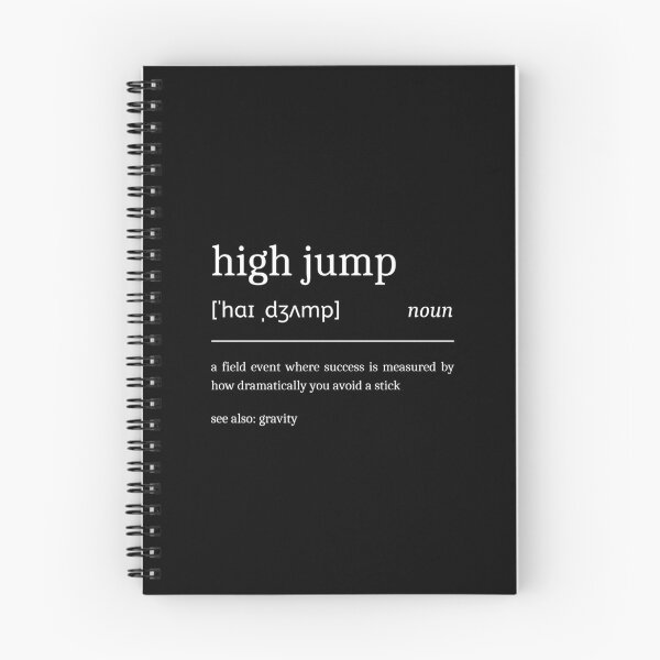 Item preview, High Jump Definition Funny High Jumper designed and sold by StrideSuccess.