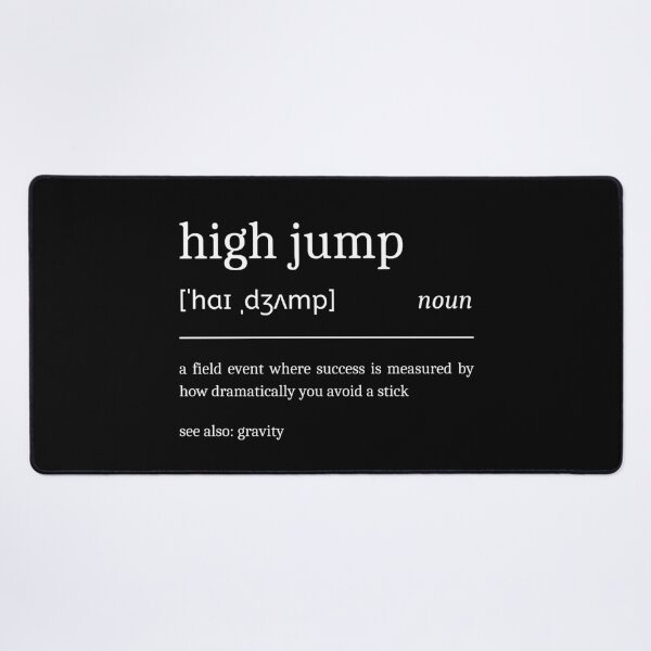 Item preview, High Jump Definition Funny High Jumper designed and sold by StrideSuccess.