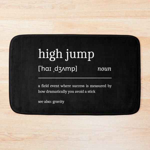 Item preview, High Jump Definition Funny High Jumper designed and sold by StrideSuccess.