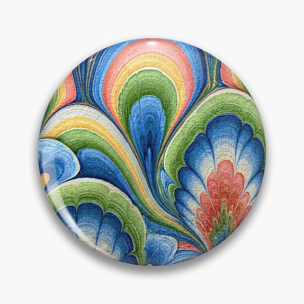 Item preview, Vibrant Peacock Feather Marbled Pattern designed and sold by Piotrek0001.