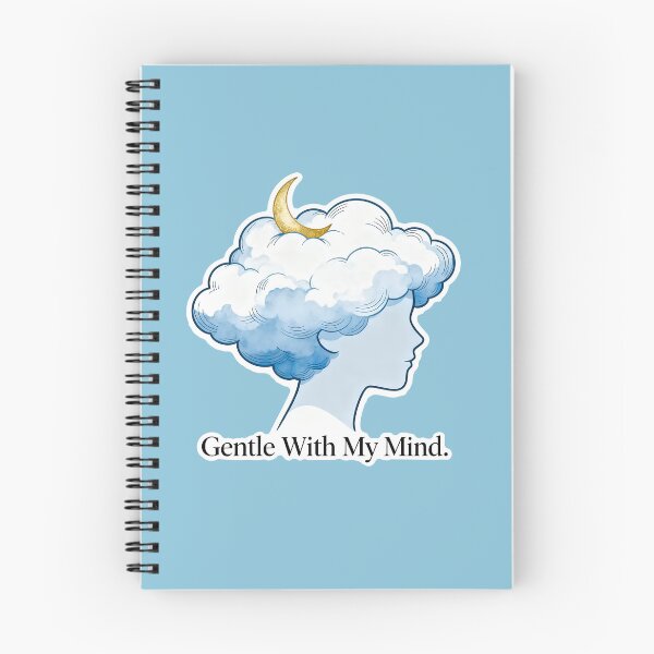 Item preview, Gentle With My Mind – Cloud Hair Crescent Moon Mental Health Awareness designed and sold by Ideeplyfeltit.