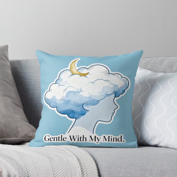Item preview, Gentle With My Mind – Cloud Hair Crescent Moon Mental Health Awareness designed and sold by Ideeplyfeltit.