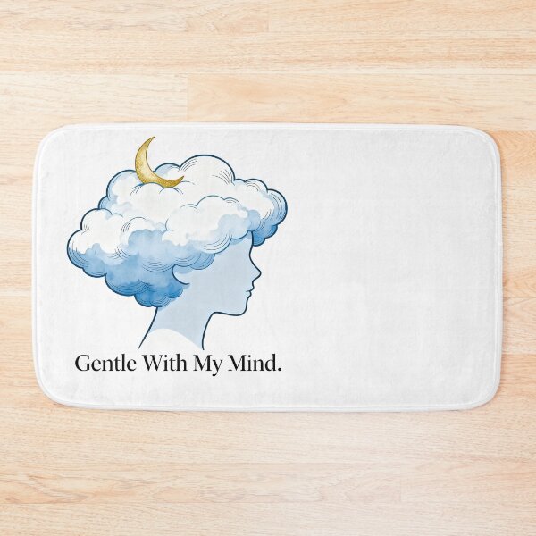 Item preview, Gentle With My Mind – Cloud Hair Crescent Moon Mental Health Awareness designed and sold by Ideeplyfeltit.