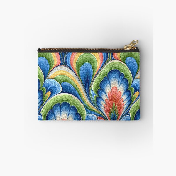 Item preview, Vibrant Peacock Feather Marbled Pattern designed and sold by Piotrek0001.