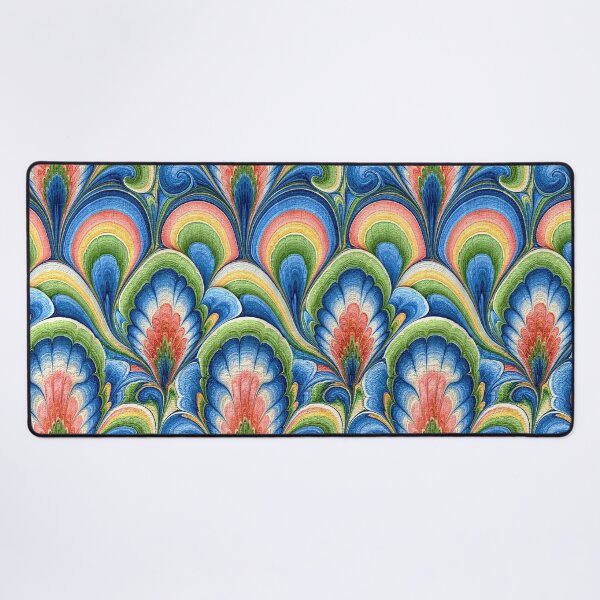 Item preview, Vibrant Peacock Feather Marbled Pattern designed and sold by Piotrek0001.