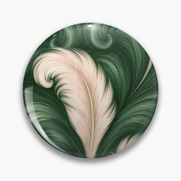 Item preview, Ethereal Green and White Feathered Marble Art designed and sold by Piotrek0001.