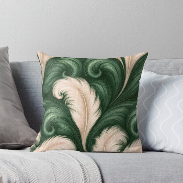 Item preview, Ethereal Green and White Feathered Marble Art designed and sold by Piotrek0001.
