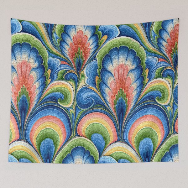 Item preview, Vibrant Peacock Feather Marbled Pattern designed and sold by Piotrek0001.