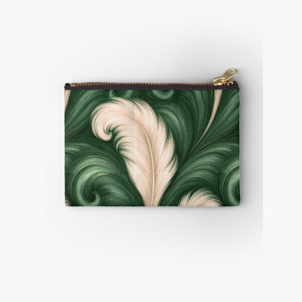 Item preview, Ethereal Green and White Feathered Marble Art designed and sold by Piotrek0001.