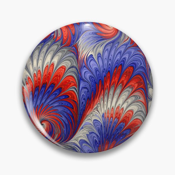 Item preview, Concentric Circle Marbled Flow in Red and Blue designed and sold by Piotrek0001.