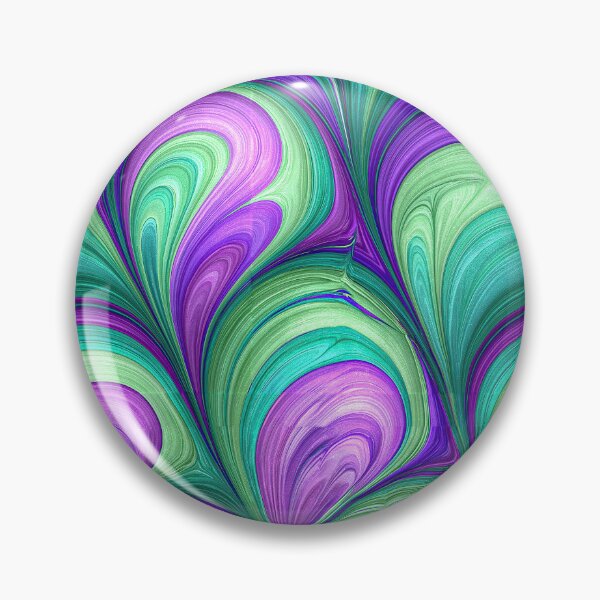 Item preview, Purple and Teal Heart Swirl Marbled Design designed and sold by Piotrek0001.