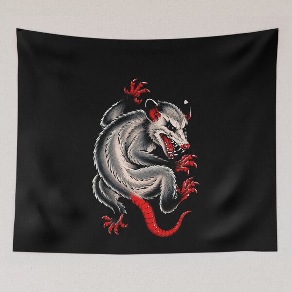 Item preview, Ferocious Opossum Red Claws Wild Creature designed and sold by elderberry.