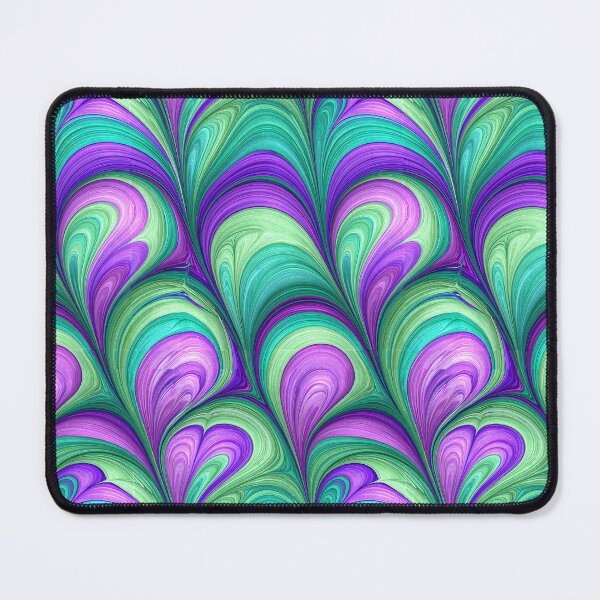 Item preview, Purple and Teal Heart Swirl Marbled Design designed and sold by Piotrek0001.