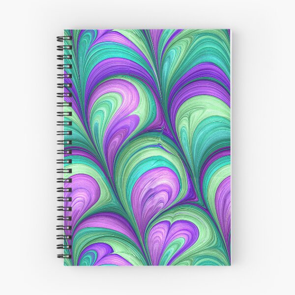 Item preview, Purple and Teal Heart Swirl Marbled Design designed and sold by Piotrek0001.