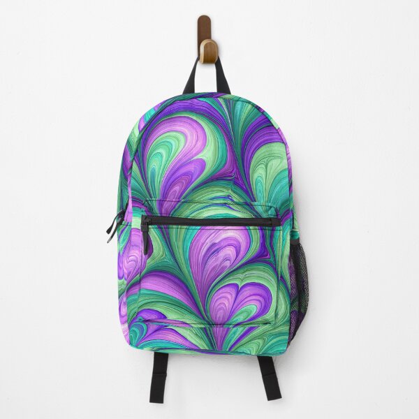 Item preview, Purple and Teal Heart Swirl Marbled Design designed and sold by Piotrek0001.