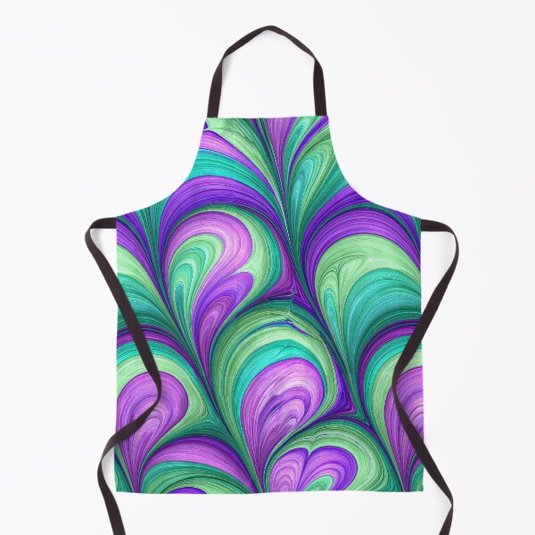 Item preview, Purple and Teal Heart Swirl Marbled Design designed and sold by Piotrek0001.
