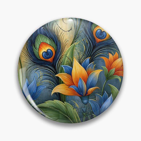Item preview, Ornate Peacock Eye Marbling Texture Art designed and sold by Piotrek0001.