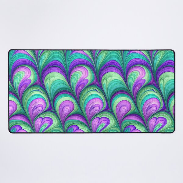 Item preview, Purple and Teal Heart Swirl Marbled Design designed and sold by Piotrek0001.