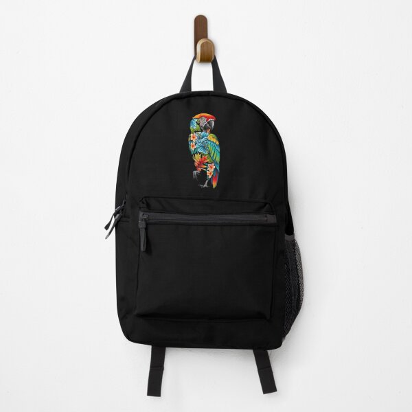 Item preview, Colorful Floral Macaw Parrot Wildlife Illustration designed and sold by elderberry.