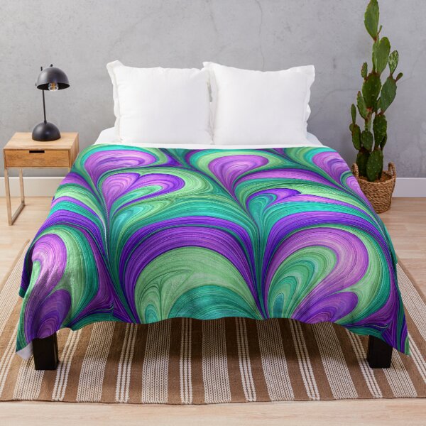 Item preview, Purple and Teal Heart Swirl Marbled Design designed and sold by Piotrek0001.