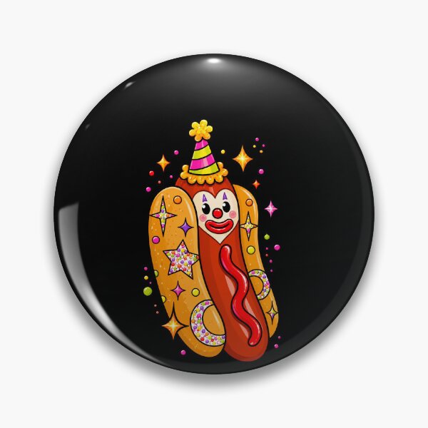 Item preview, Funny Hot Dog Clown With Party Hat designed and sold by elderberry.