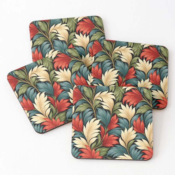 Item preview, Autumn Leaf Inspired Marbled Foliage Pattern designed and sold by Piotrek0001.
