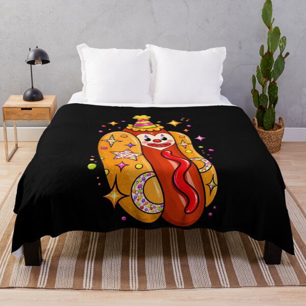 Item preview, Funny Hot Dog Clown With Party Hat designed and sold by elderberry.