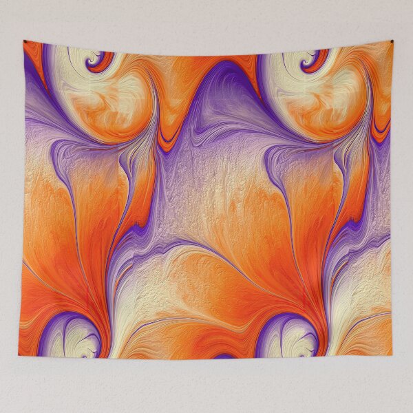 Item preview, Radiant Orange and Lavender Liquid Flow designed and sold by Piotrek0001.