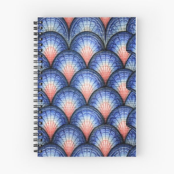 Item preview, Scalloped Scale Marbling in Deep Indigo designed and sold by Piotrek0001.