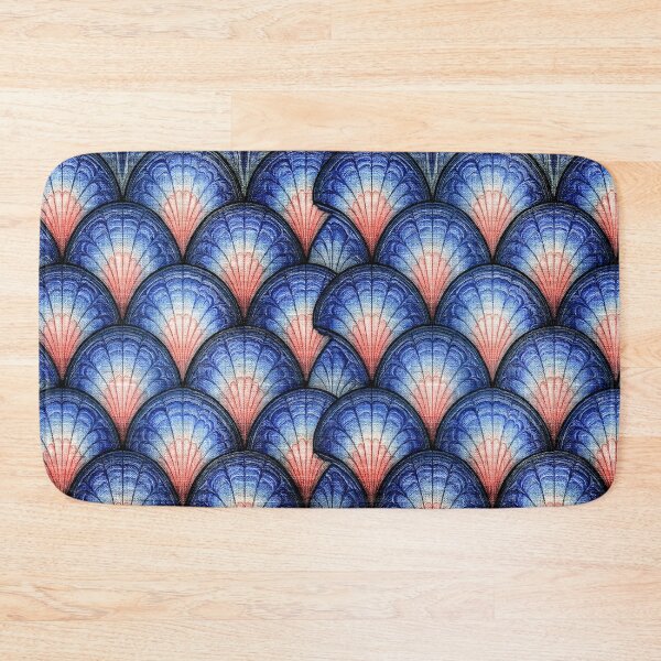 Item preview, Scalloped Scale Marbling in Deep Indigo designed and sold by Piotrek0001.