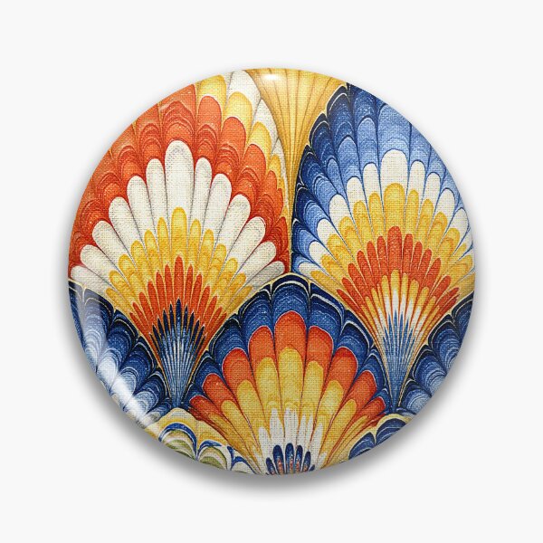 Item preview, Sunset Gradient Scalloped Marbling Art designed and sold by Piotrek0001.