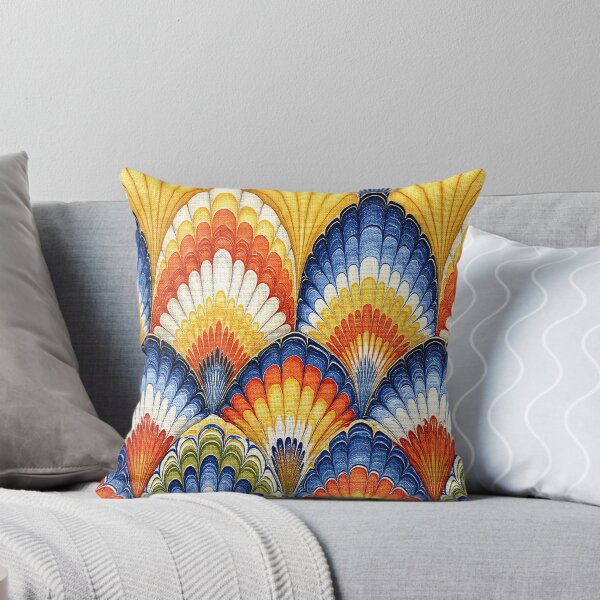 Item preview, Sunset Gradient Scalloped Marbling Art designed and sold by Piotrek0001.