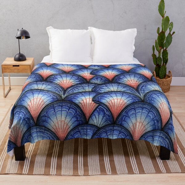Item preview, Scalloped Scale Marbling in Deep Indigo designed and sold by Piotrek0001.