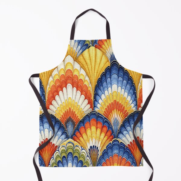 Item preview, Sunset Gradient Scalloped Marbling Art designed and sold by Piotrek0001.