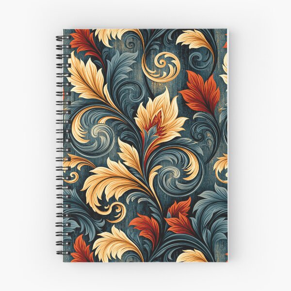 Item preview, Ornate Dark Floral Marbling with Gold Accents designed and sold by Piotrek0001.