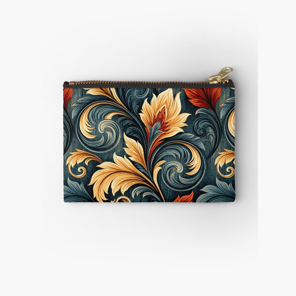 Item preview, Ornate Dark Floral Marbling with Gold Accents designed and sold by Piotrek0001.