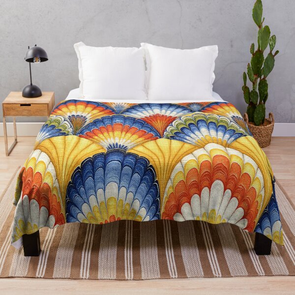 Item preview, Sunset Gradient Scalloped Marbling Art designed and sold by Piotrek0001.