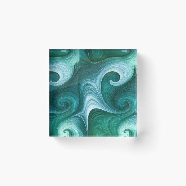 Item preview, Emerald Sea Vortex Fluid Marbling Design designed and sold by Piotrek0001.