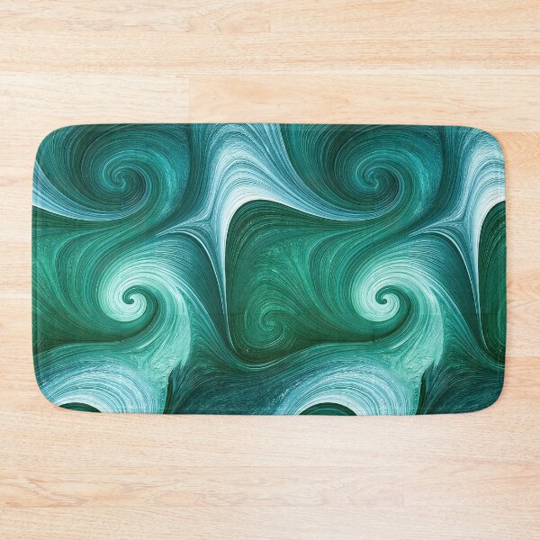 Item preview, Emerald Sea Vortex Fluid Marbling Design designed and sold by Piotrek0001.