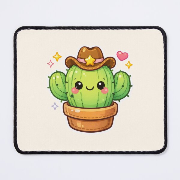 Artikelvorschau, Kawaii Cowboy Kaktus entworfen und verkauft von Cerys-GS.