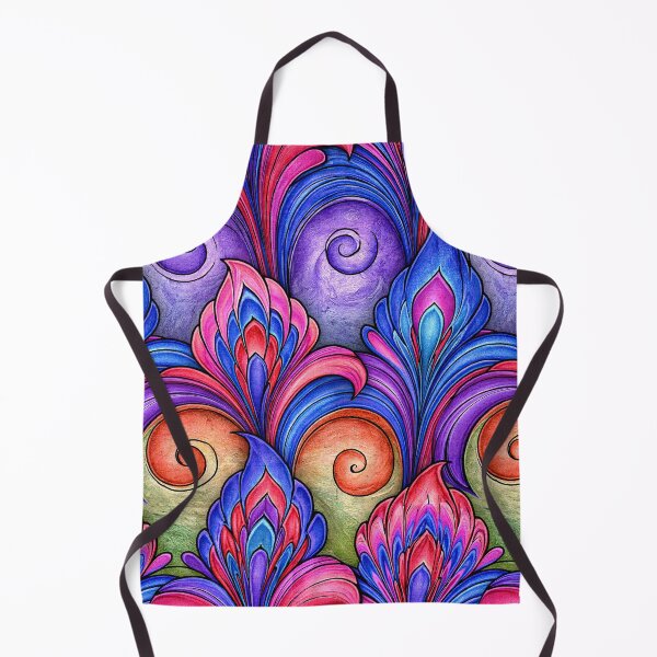 Item preview, Royal Purple and Magenta Feathered Marbling designed and sold by Piotrek0001.