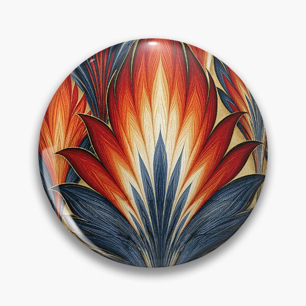 Item preview, Vivid Red and Amber Feathered Marbling Art designed and sold by Piotrek0001.