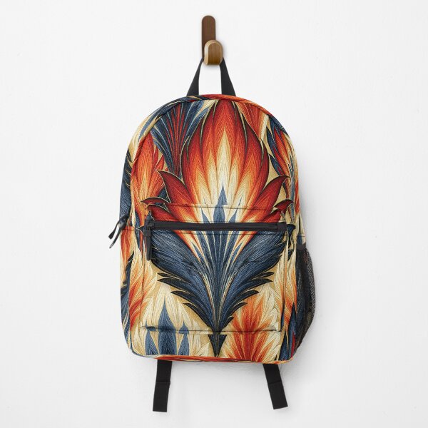 Item preview, Vivid Red and Amber Feathered Marbling Art designed and sold by Piotrek0001.