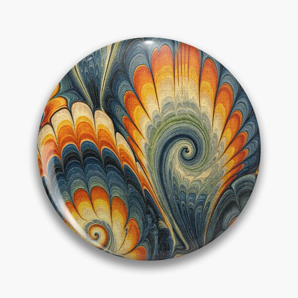 Item preview, Golden Ochre and Teal Fluid Swirl Pattern designed and sold by Piotrek0001.