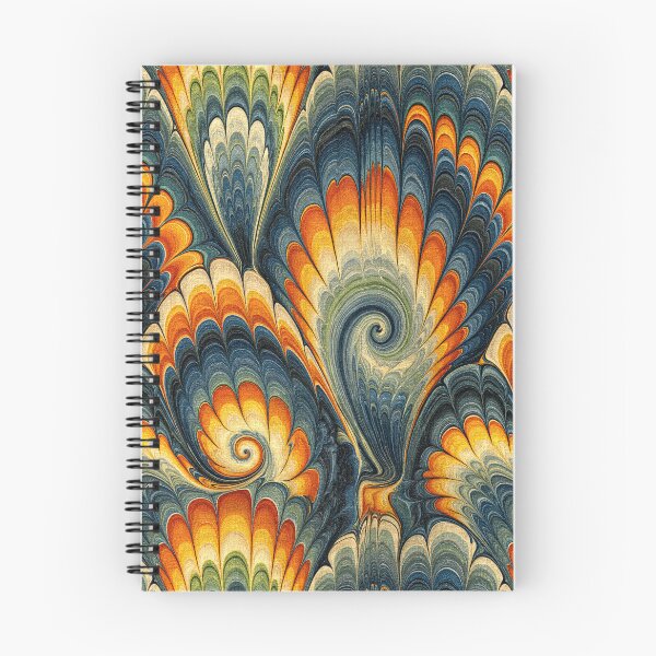 Item preview, Golden Ochre and Teal Fluid Swirl Pattern designed and sold by Piotrek0001.