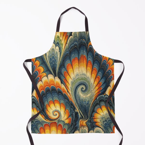 Item preview, Golden Ochre and Teal Fluid Swirl Pattern designed and sold by Piotrek0001.