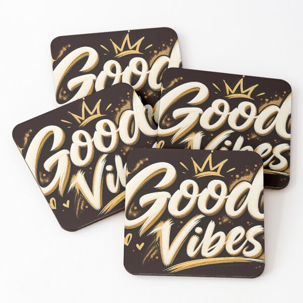 Item preview, Good Vibes | Off White Gold Dust Aesthetic designed and sold by VasiArtLab.