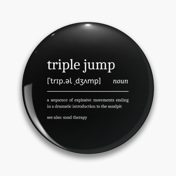 Item preview, Triple Jump Definition Funny Triple Jumper designed and sold by StrideSuccess.