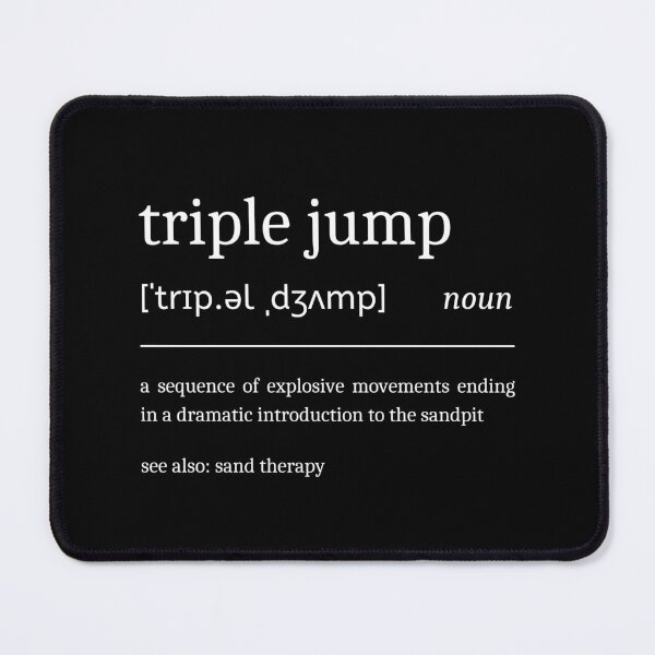 Item preview, Triple Jump Definition Funny Triple Jumper designed and sold by StrideSuccess.